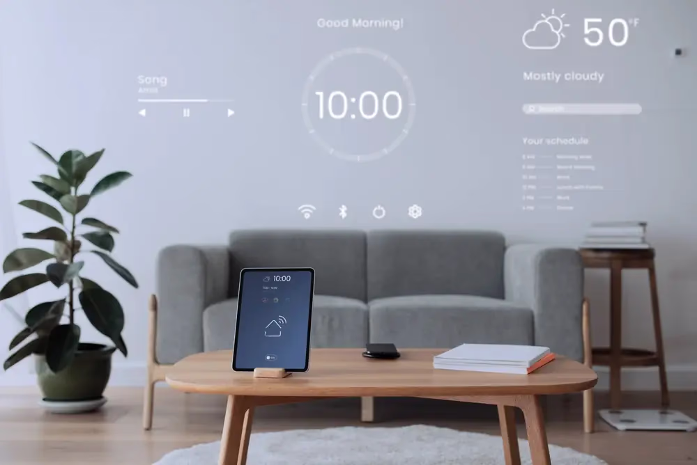Tablet controlling a smart living room